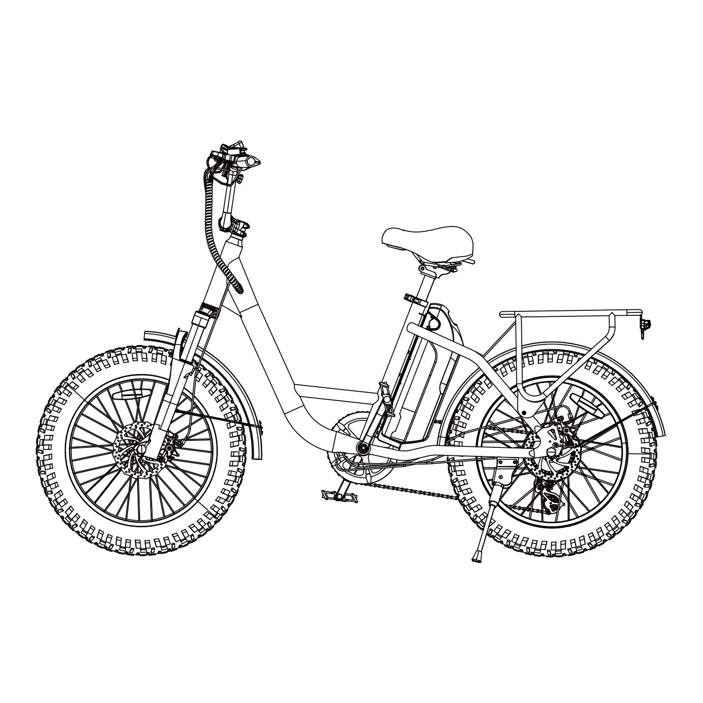 E20Pro 20*4.0 Inch 48V 15.6Ah EBike