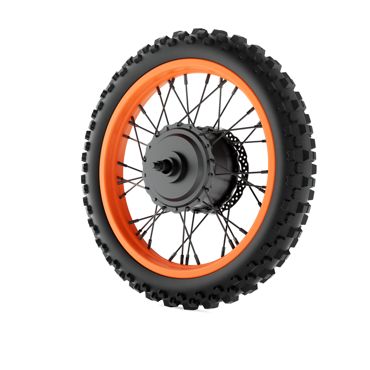 E2 Electric Dirt Bike Motor/Rear Wheel Assembly